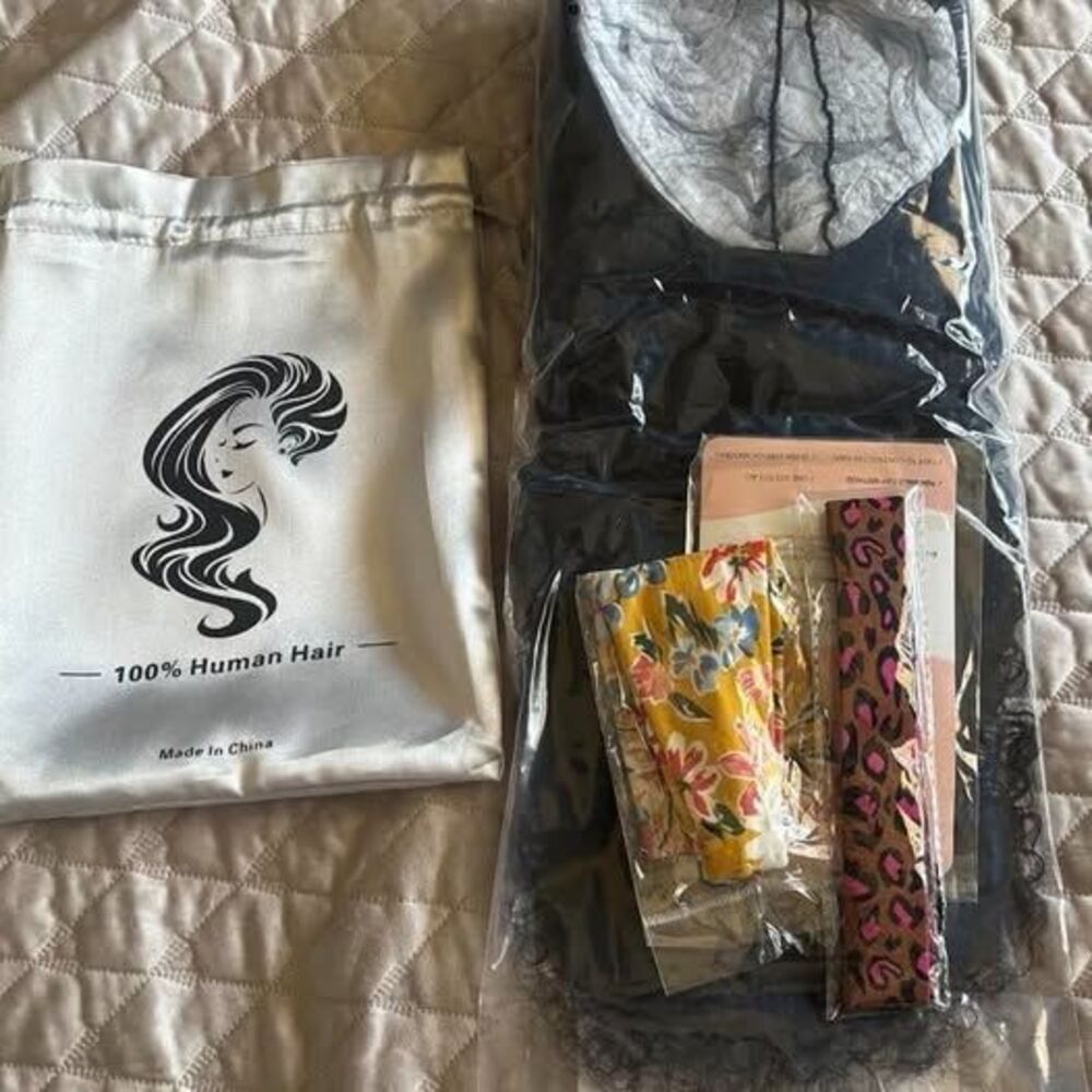 New in box Water Wave Half Wig Human Hair 22 Inch 200 Density Glueless Wear